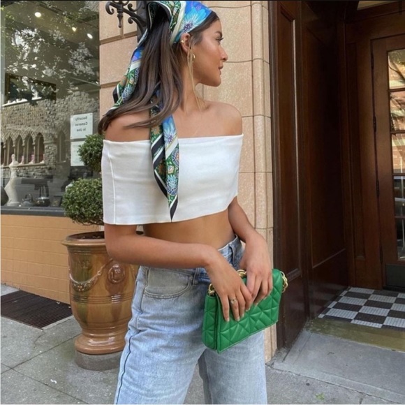 Zara white crop top - Picture 7 of 11